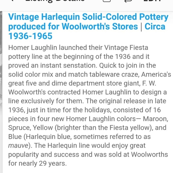 Vintage Homer Laughlin Harlequin Original Rose Color Pitcher - Picture 14 of 16